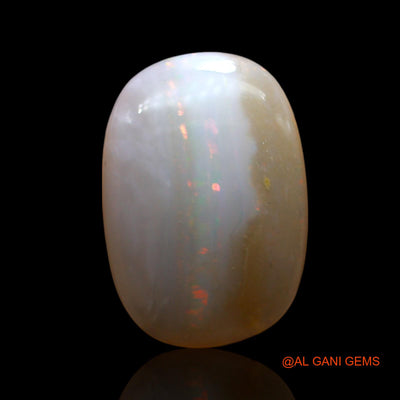 5.00 Cts Natural Australian Fire Opal Loose Gemstone Oval Cabochon 18x13x3 mm AE-927