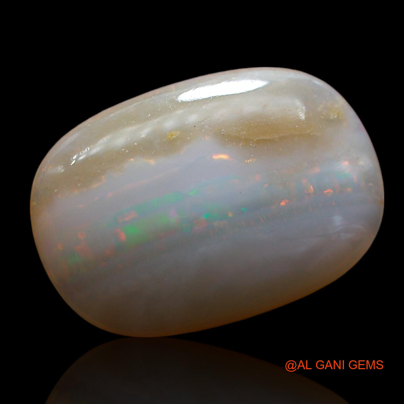 5.00 Cts Natural Australian Fire Opal Loose Gemstone Oval Cabochon 18x13x3 mm AE-927