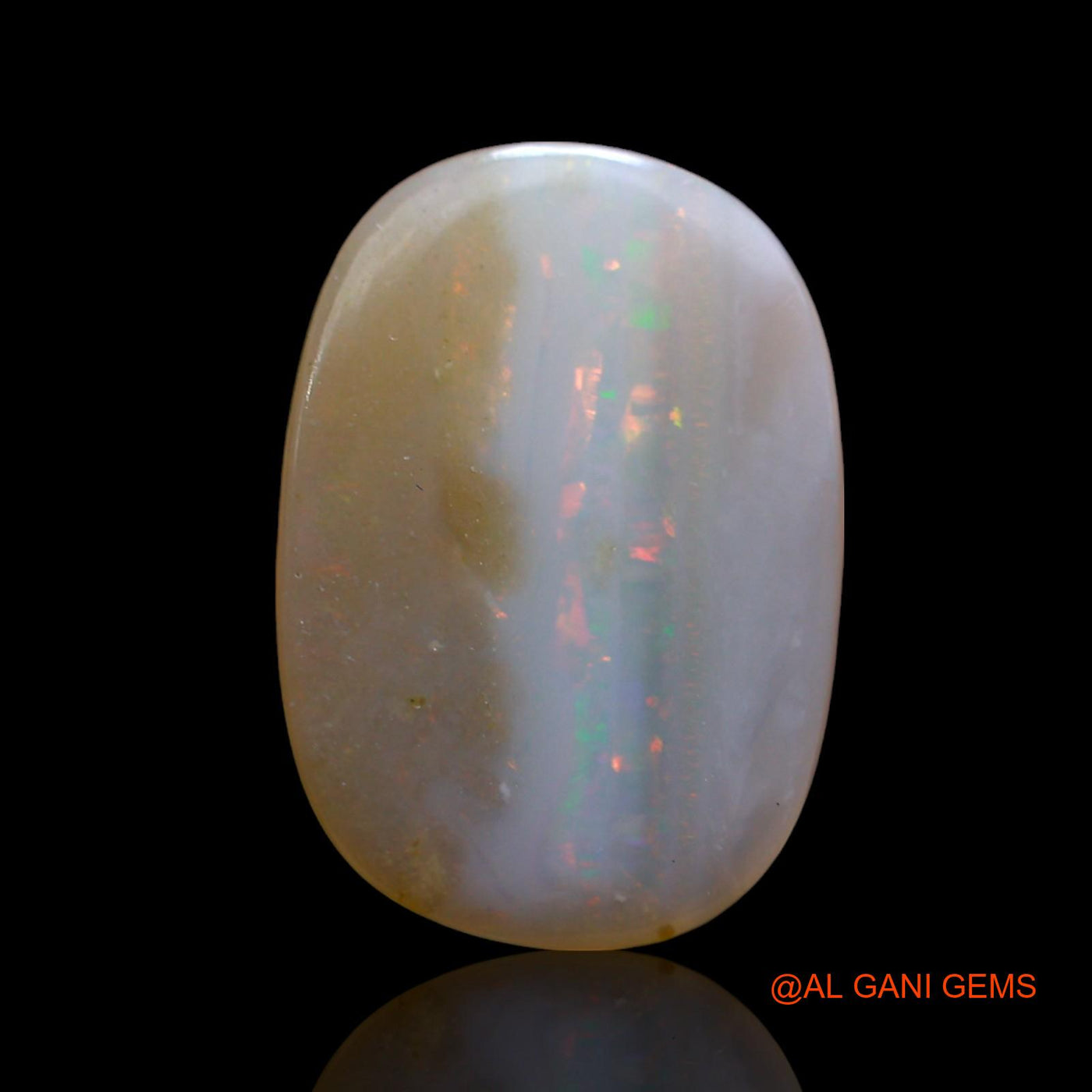 5.00 Cts Natural Australian Fire Opal Loose Gemstone Oval Cabochon 18x13x3 mm AE-927