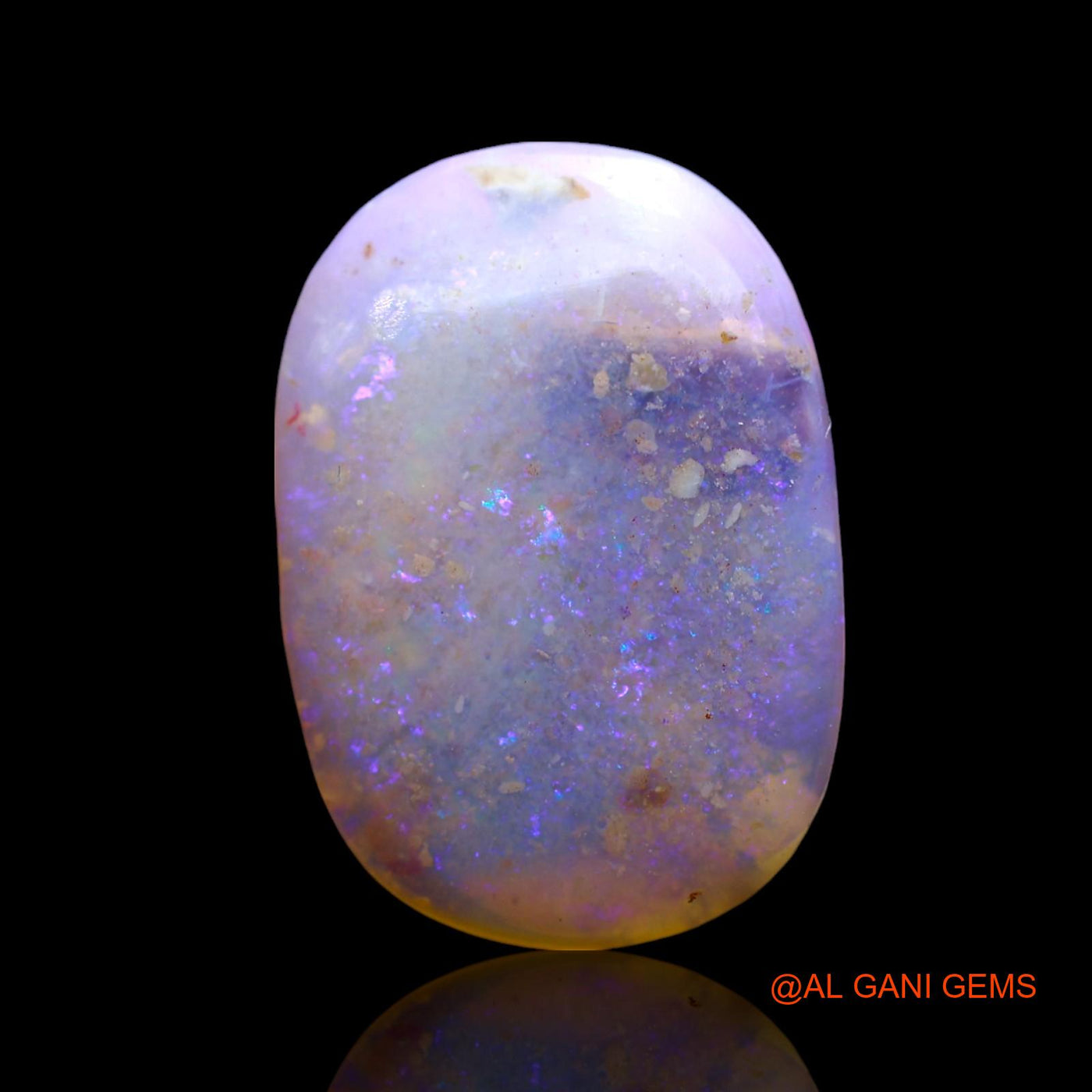 Natural Untreated Fire Opal Loose Gemstone Oval Cabochon From Australia 6.00 Cts 19x13x3 mm AE-929