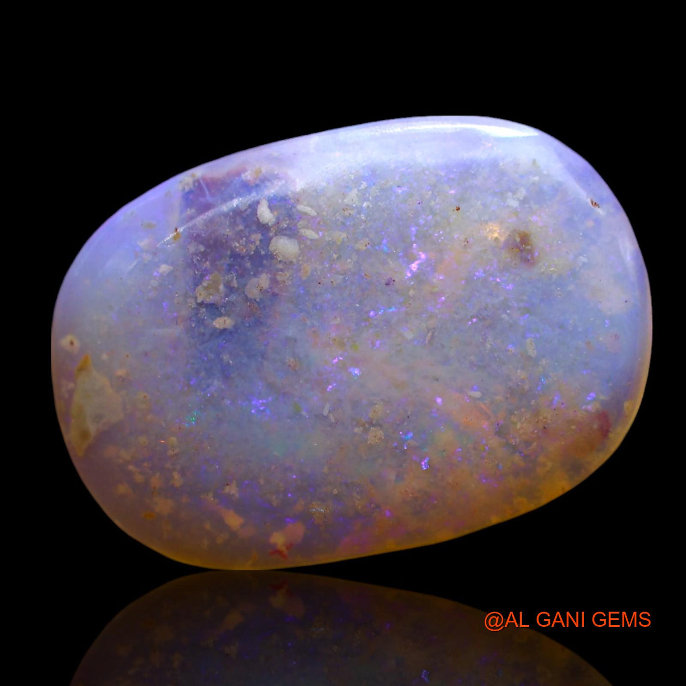 Natural Untreated Fire Opal Loose Gemstone Oval Cabochon From Australia 6.00 Cts 19x13x3 mm AE-929