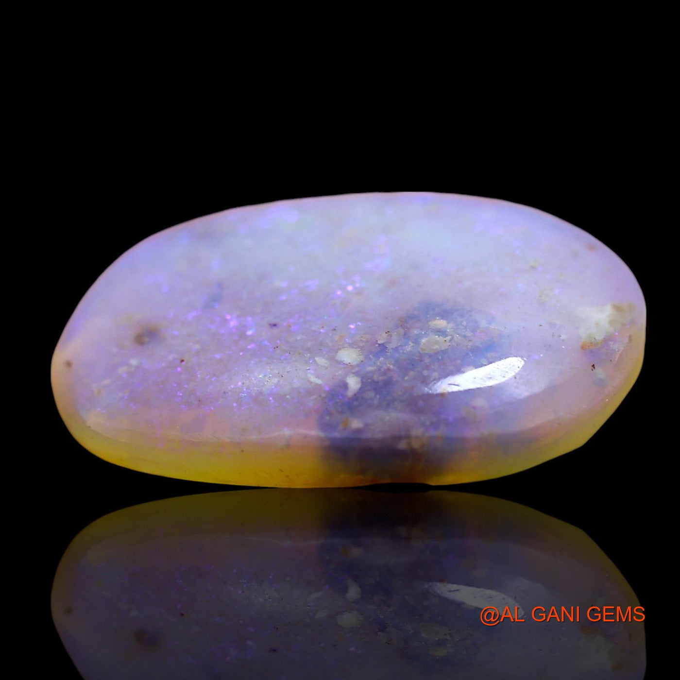 Natural Untreated Fire Opal Loose Gemstone Oval Cabochon From Australia 6.00 Cts 19x13x3 mm AE-929