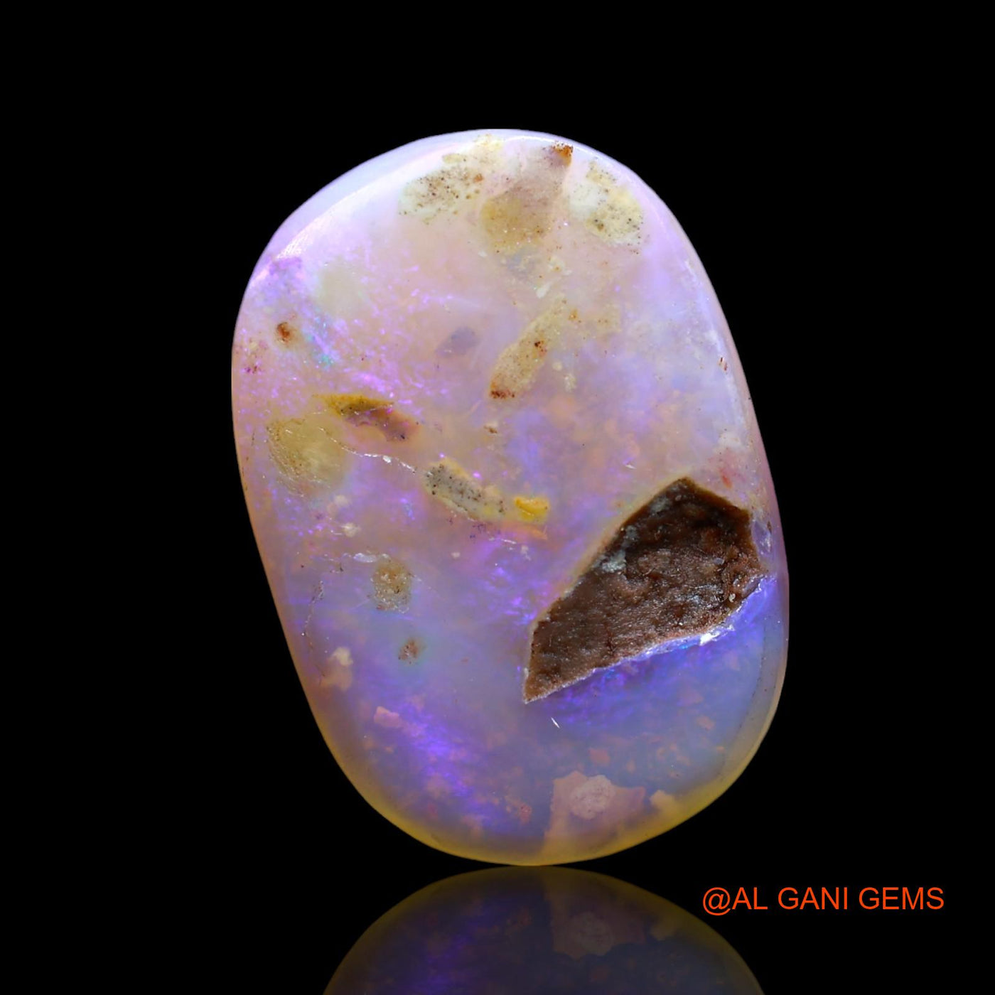 Natural Untreated Fire Opal Loose Gemstone Oval Cabochon From Australia 6.00 Cts 19x13x3 mm AE-929