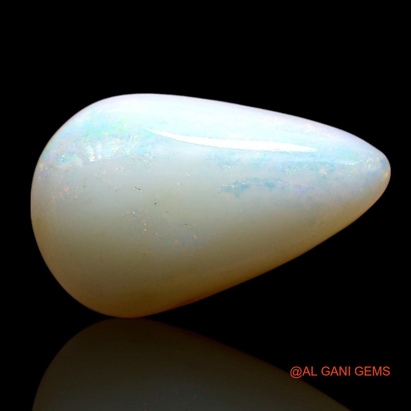 7.00 Cts Unheated Australian Fire Opal Loose Gemstone Pear Cabochon Natural 20x12x6 mm AE-930