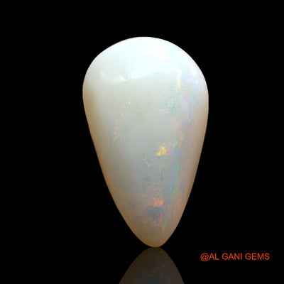 7.00 Cts Unheated Australian Fire Opal Loose Gemstone Pear Cabochon Natural 20x12x6 mm AE-930