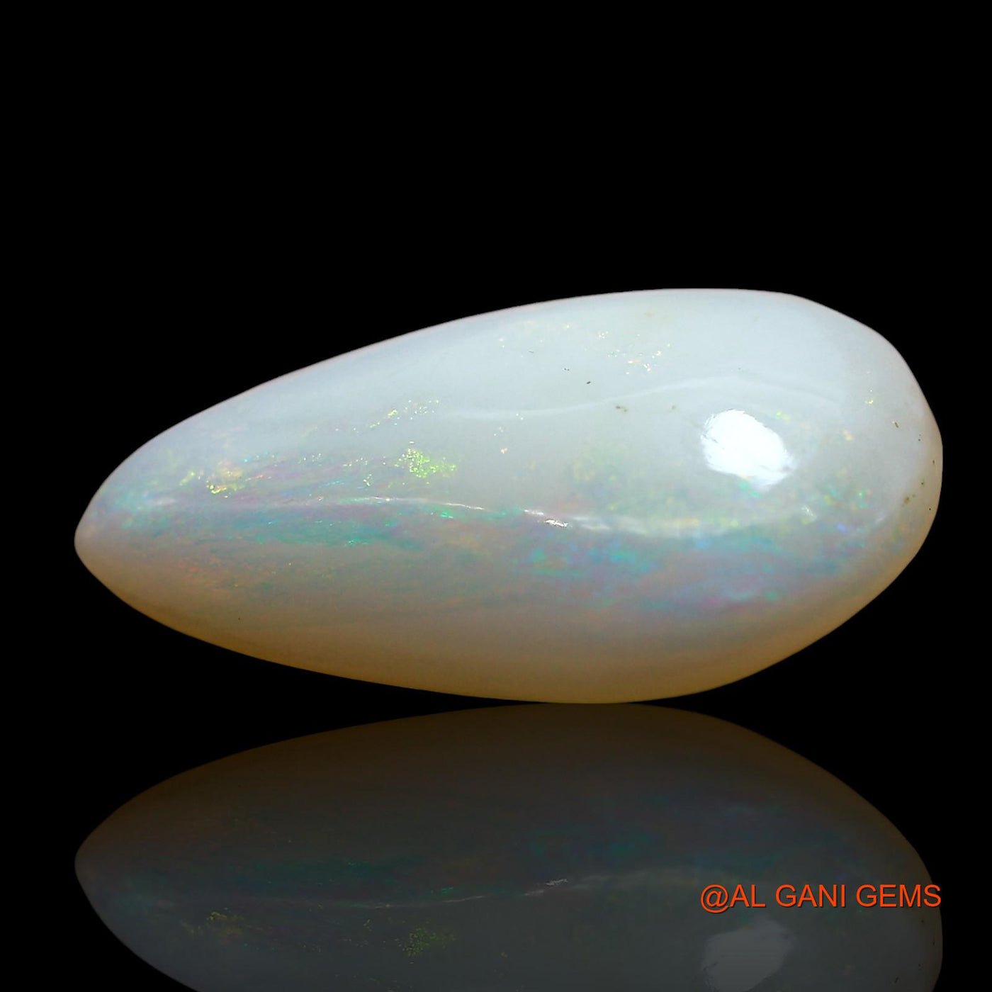 7.00 Cts Unheated Australian Fire Opal Loose Gemstone Pear Cabochon Natural 20x12x6 mm AE-930