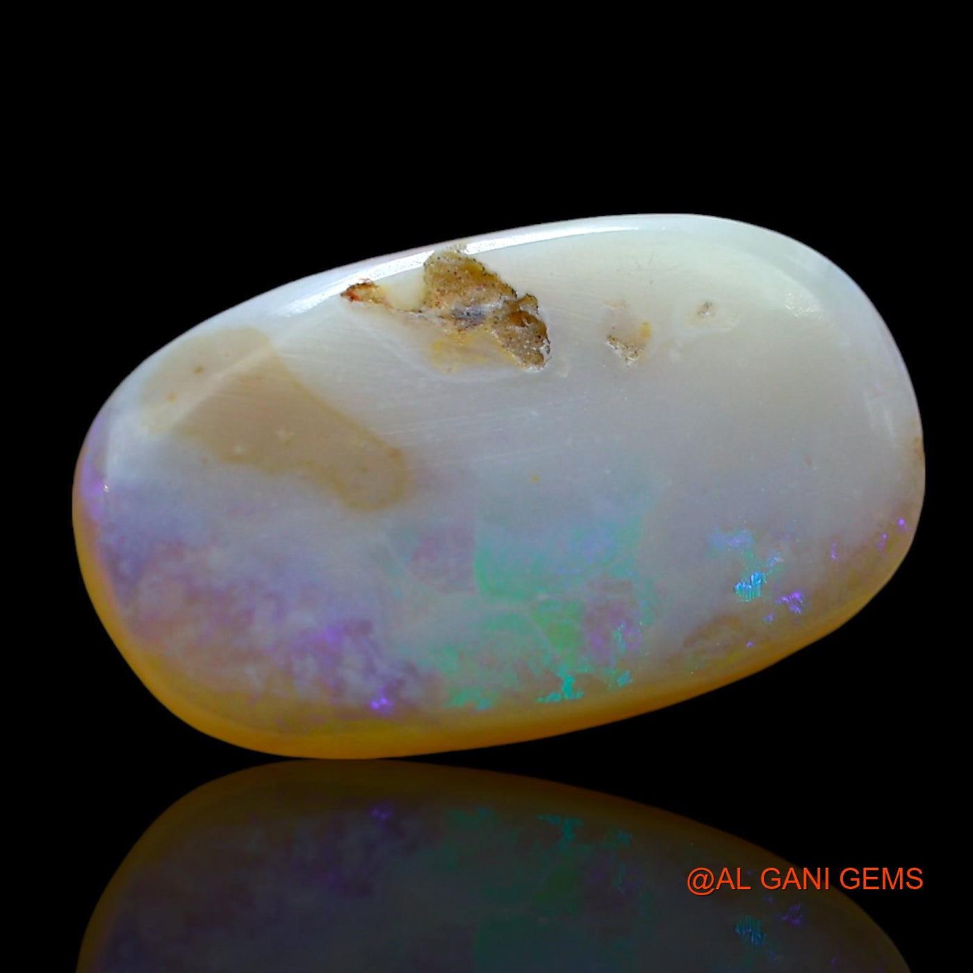 6.00 Cts Unheated Australian Fire Opal Loose Gemstone Oval Cabochon Natural 20x12x3 mm AE-931