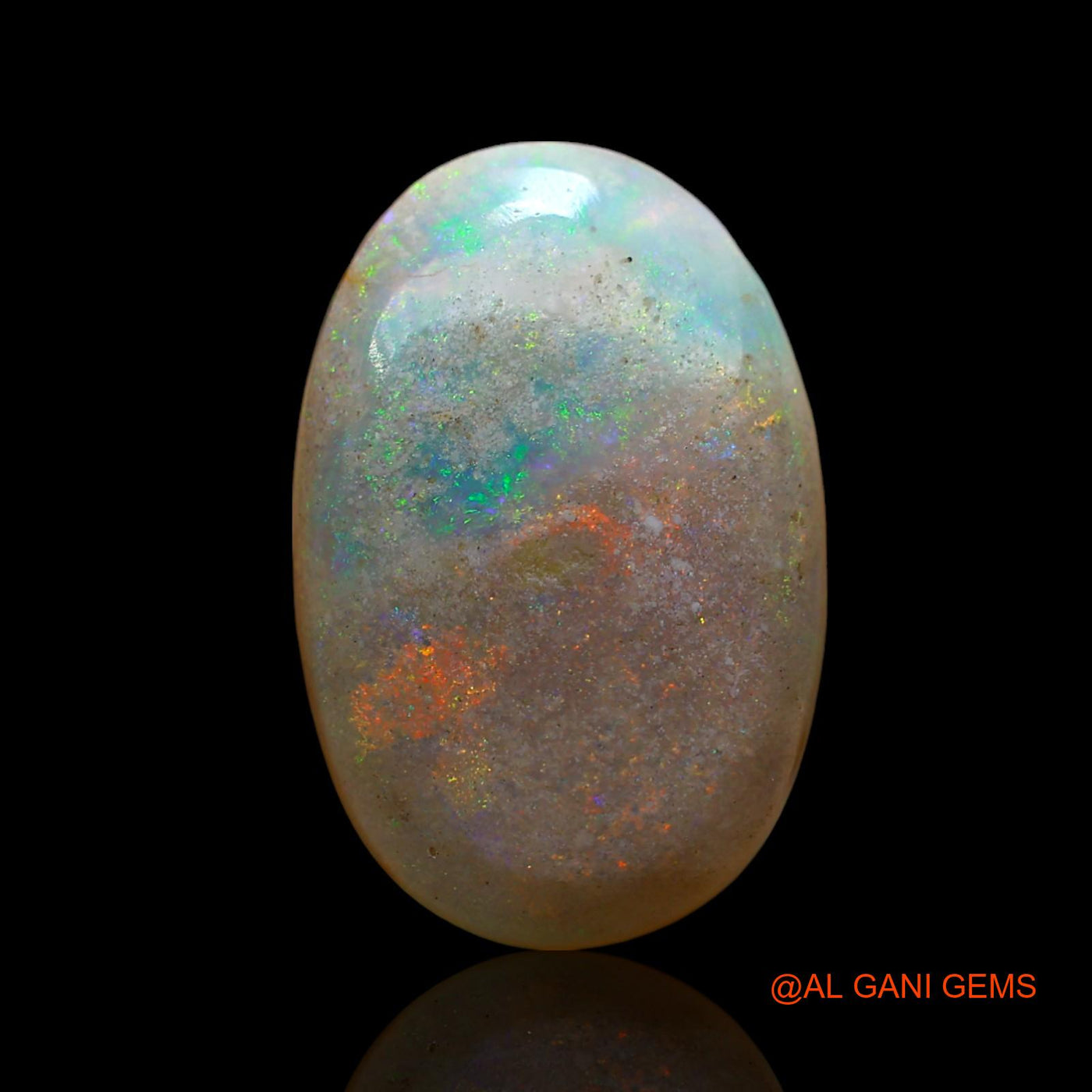 9.00 Cts Natural Australian Fire Opal Loose Gemstone Oval Cabochon 19x12x6 mm AE-934