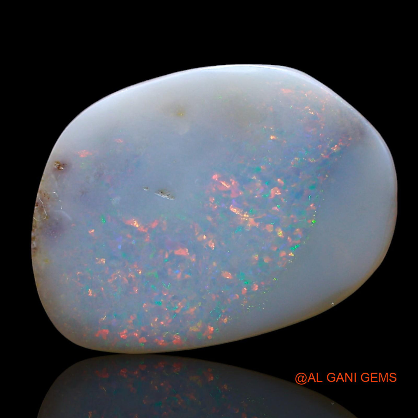 4.00 Cts Natural Australian Fire Opal Loose Gemstone Fancy Cabochon 18x13x2 mm AE-935