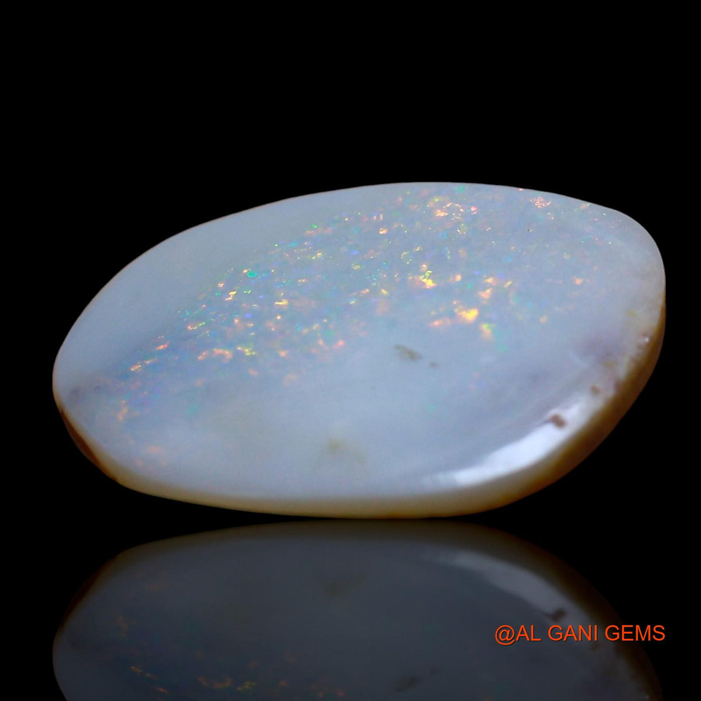 4.00 Cts Natural Australian Fire Opal Loose Gemstone Fancy Cabochon 18x13x2 mm AE-935