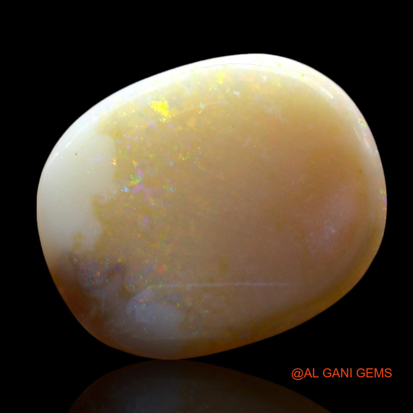 8.00 Cts Natural Australian Fire Opal Loose Gemstone Oval Cabochon 17x14x5 mm AE-936