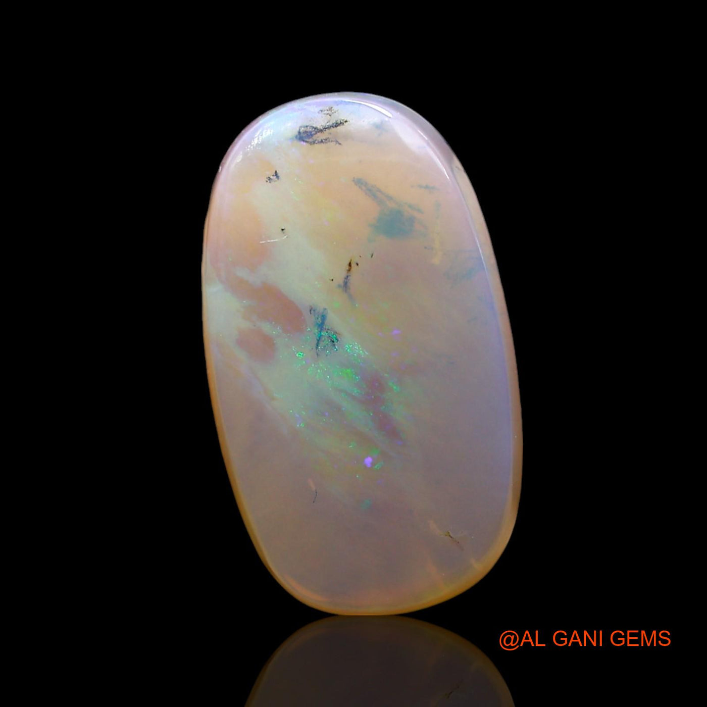 7.00 Cts Natural Australian Fire Opal Loose Gemstone Oval Cabochon 20x11x4 mm AE-941