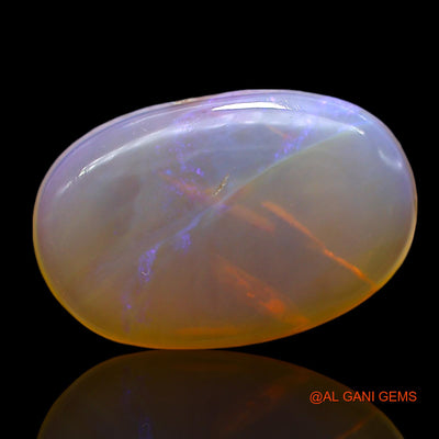 Natural Untreated Fire Opal Loose Gemstone Oval Cabochon From Australia 9.00 Cts 19x12x5 mm AE-942