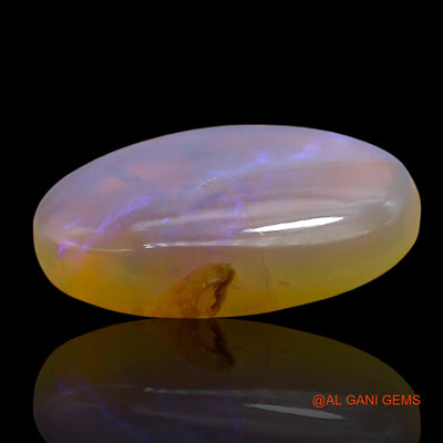 Natural Untreated Fire Opal Loose Gemstone Oval Cabochon From Australia 9.00 Cts 19x12x5 mm AE-942