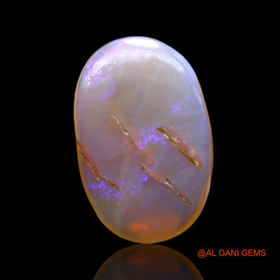 Natural Untreated Fire Opal Loose Gemstone Oval Cabochon From Australia 9.00 Cts 19x12x5 mm AE-942