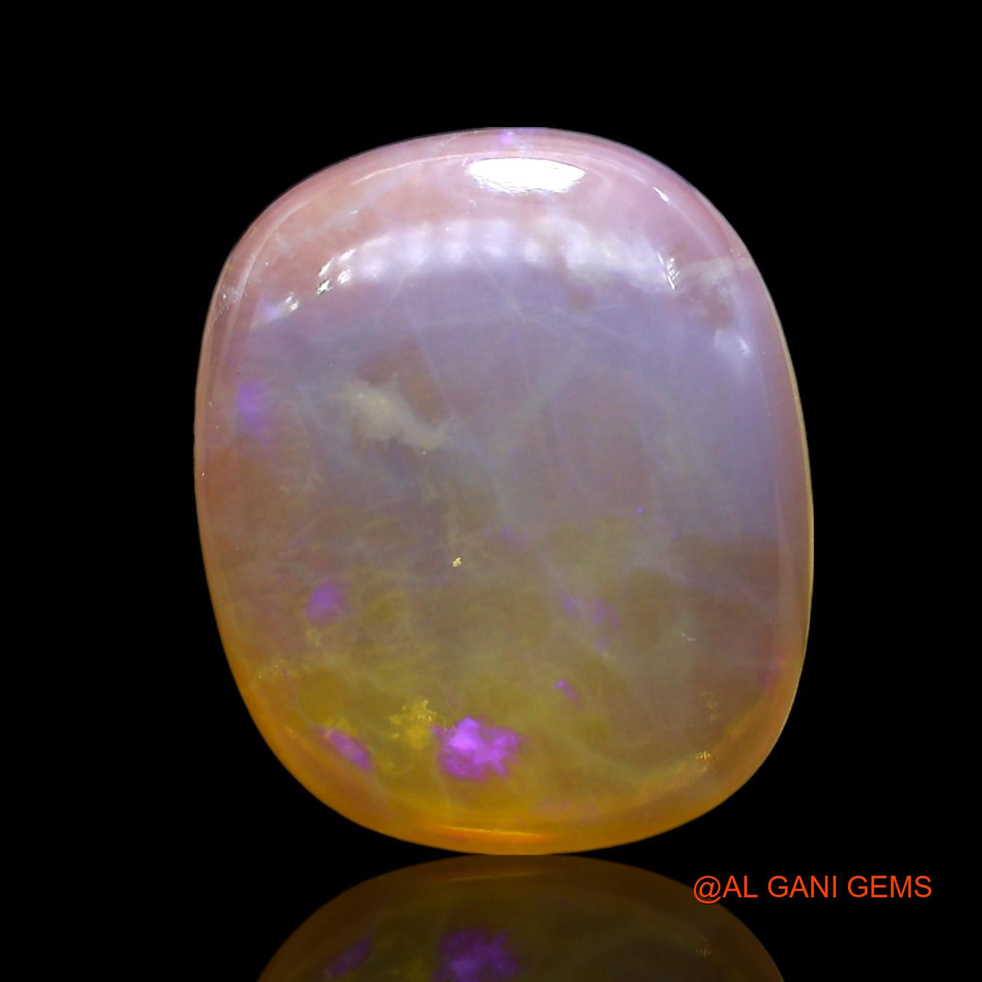 9.00 Cts Natural Australian Fire Opal Loose Gemstone Oval Cabochon 17x11x5 mm AE-943