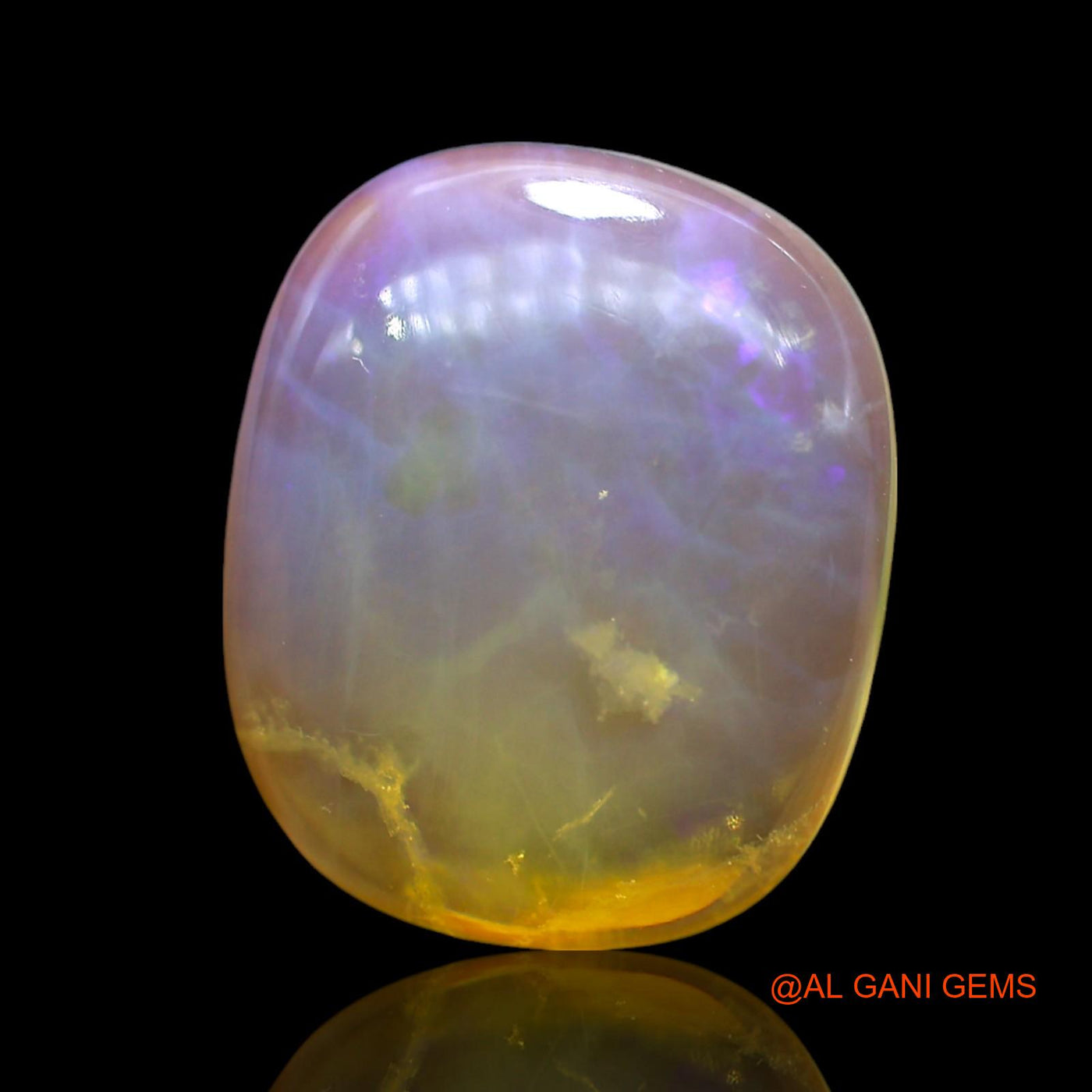 9.00 Cts Natural Australian Fire Opal Loose Gemstone Oval Cabochon 17x11x5 mm AE-943