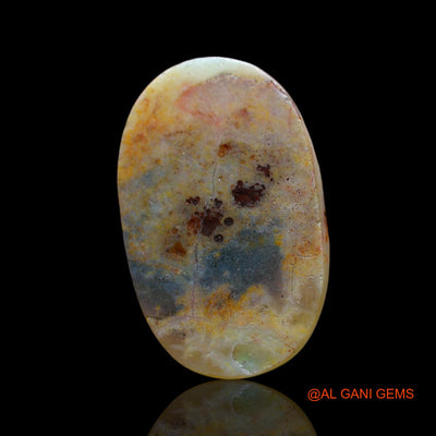 Natural Fire Opal Gemstone 5.00 Cts Loose Oval Cabochon From Australia 18x11x3 mm AE-949