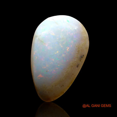 3.00 Cts Natural Australian Fire Opal Loose Gemstone Pear Cabochon 15x9x4 mm AE-94
