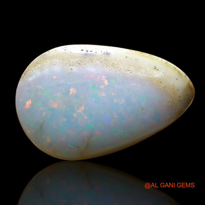 3.00 Cts Natural Australian Fire Opal Loose Gemstone Pear Cabochon 15x9x4 mm AE-94