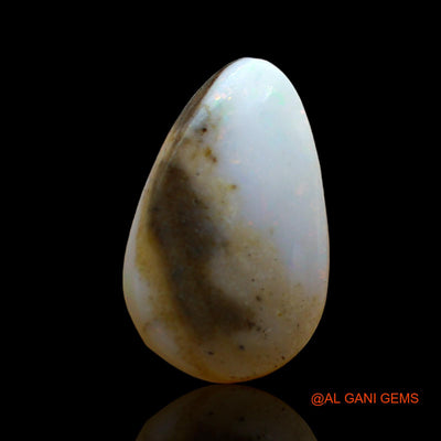 3.00 Cts Natural Australian Fire Opal Loose Gemstone Pear Cabochon 15x9x4 mm AE-94