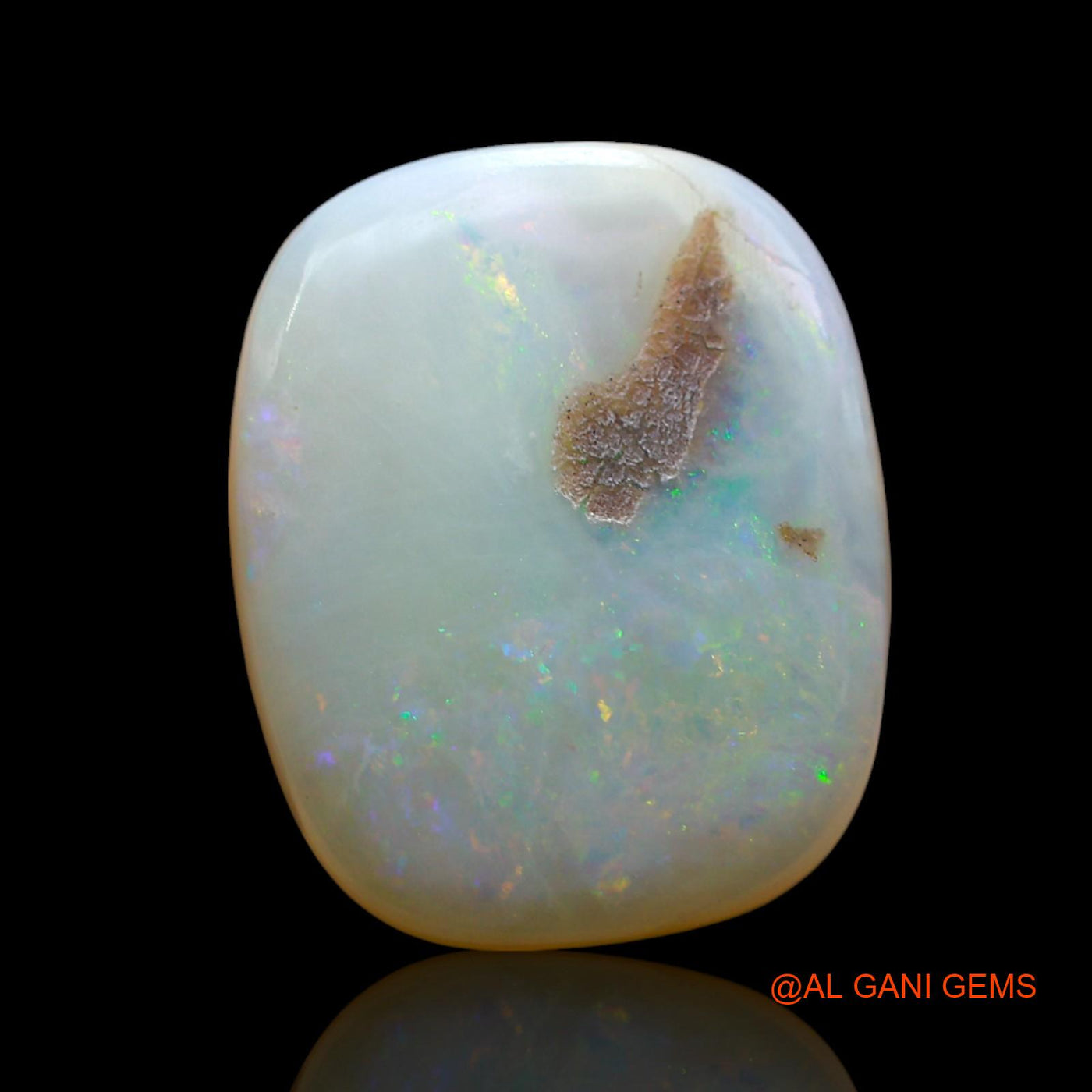 7.00 Cts Natural Australian Fire Opal Oval Cabochon Loose Gemstone For Jewelry 17x13x4 mm AE-950