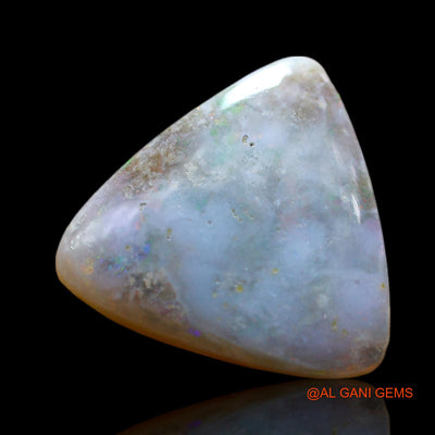 Natural Untreated Fire Opal Loose Gemstone Trillion Cabochon From Australia 6.00 Cts 16x15x4 mm AE-953