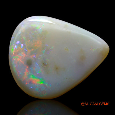 7.00 Cts Natural Australian Fire Opal Loose Gemstone Pear Cabochon 17x14x4 mm AE-954