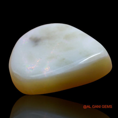 7.00 Cts Natural Australian Fire Opal Loose Gemstone Pear Cabochon 17x14x4 mm AE-954