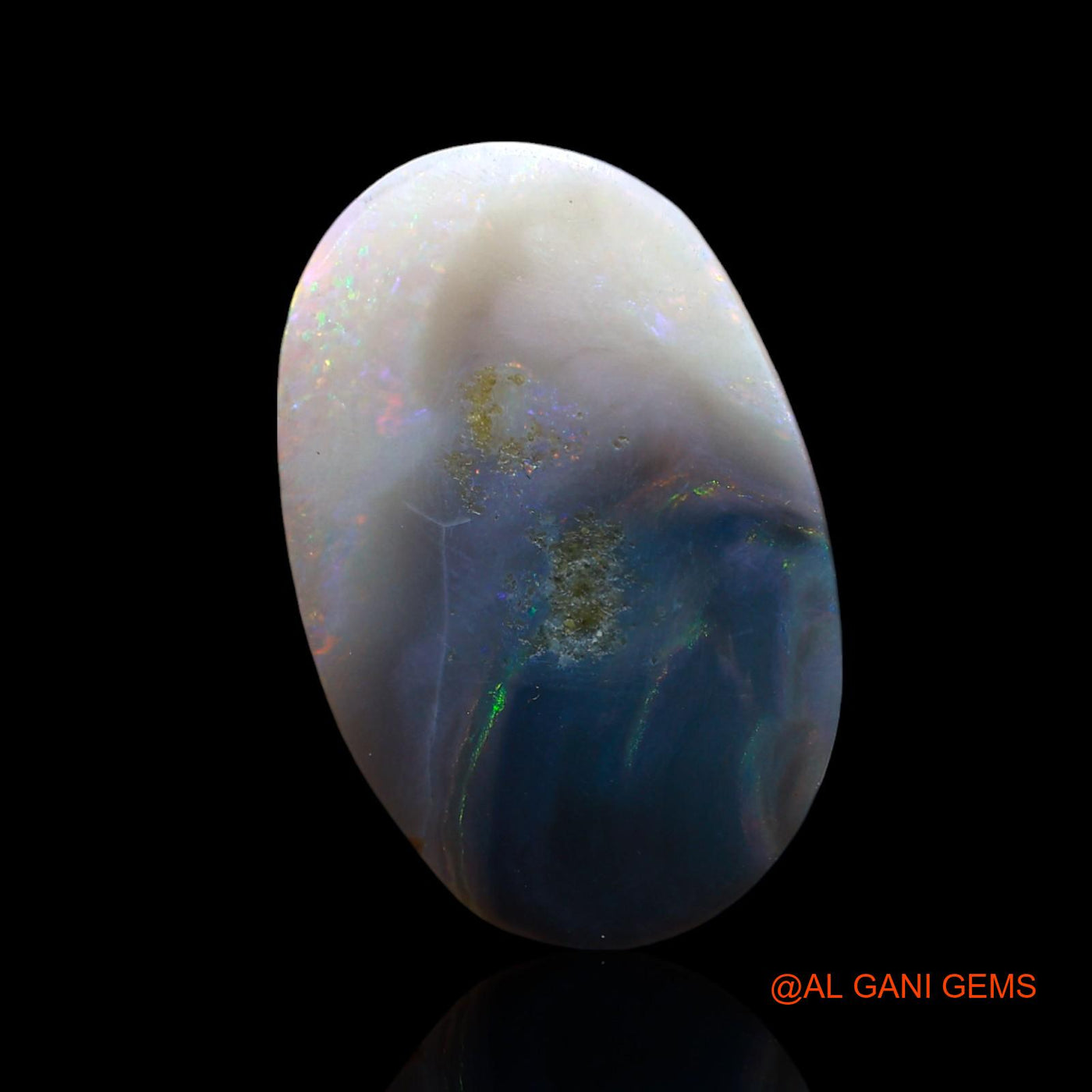 Natural Untreated Fire Opal Loose Gemstone Oval Cabochon From Australia 4.00 Cts 18x12x2 mm AE-955
