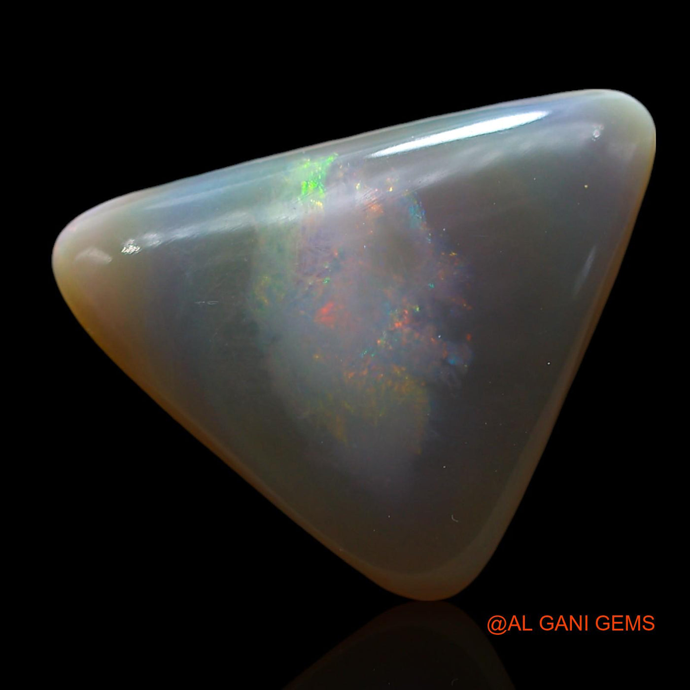 6.00 Cts Natural Australian Fire Opal Loose Gemstone Trillion Cabochon 17x13x5 mm AE-957