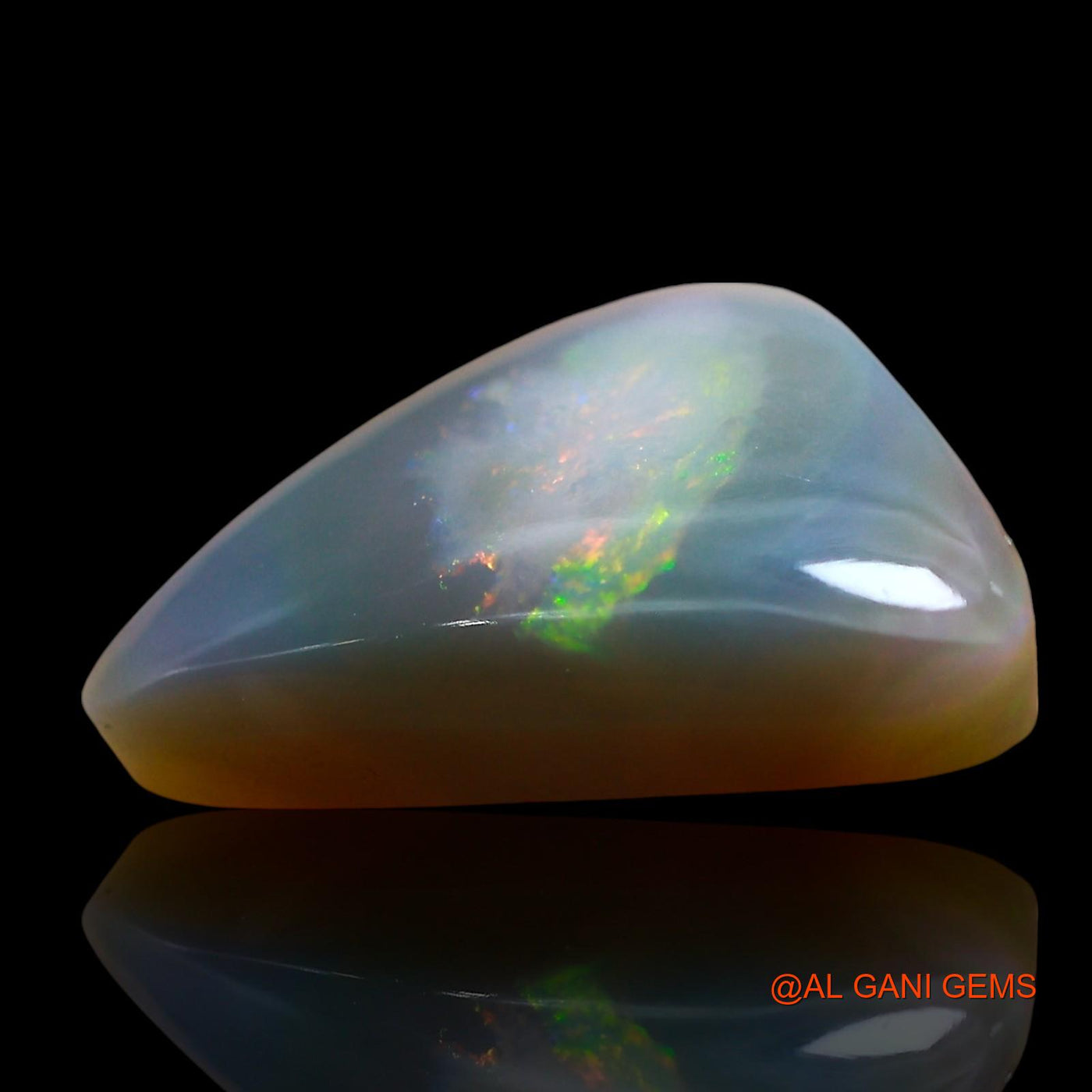 6.00 Cts Natural Australian Fire Opal Loose Gemstone Trillion Cabochon 17x13x5 mm AE-957