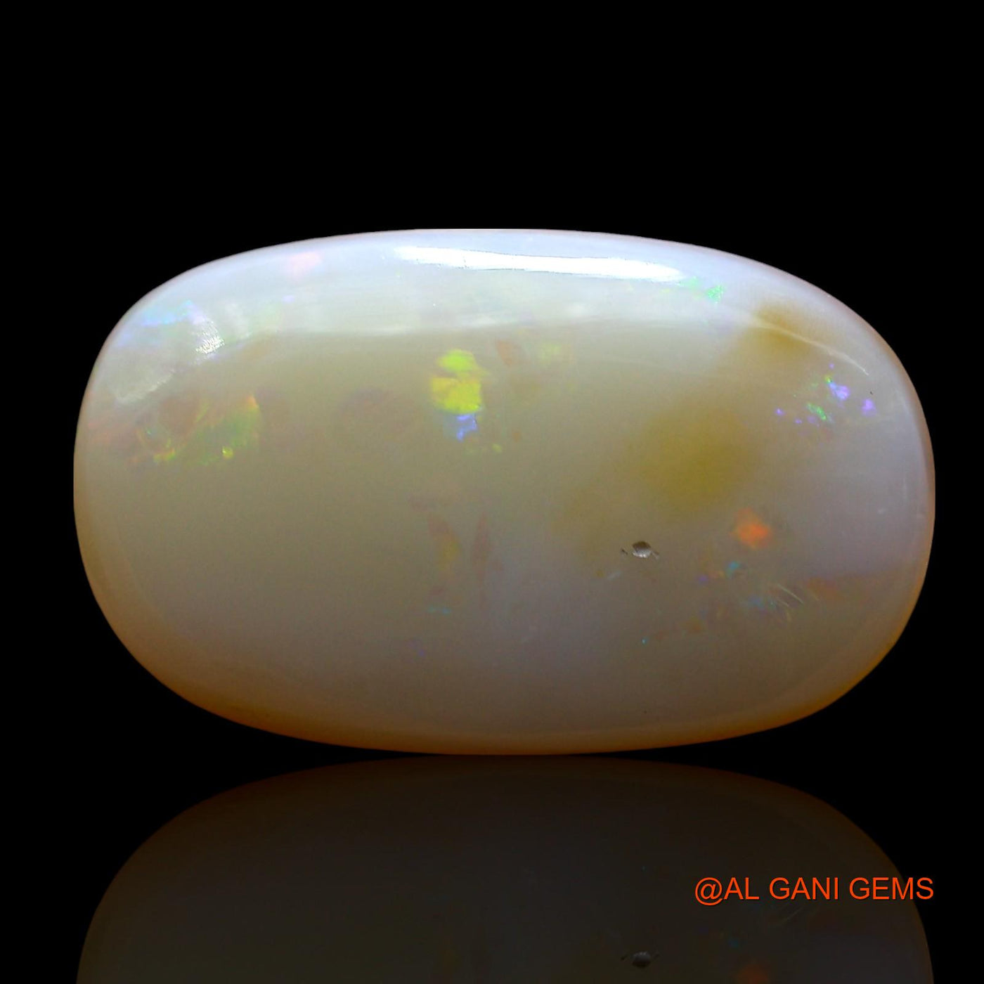 Natural Untreated Fire Opal Loose Gemstone Oval Cabochon From Australia 6.00 Cts 19x11x3 mm AE-958