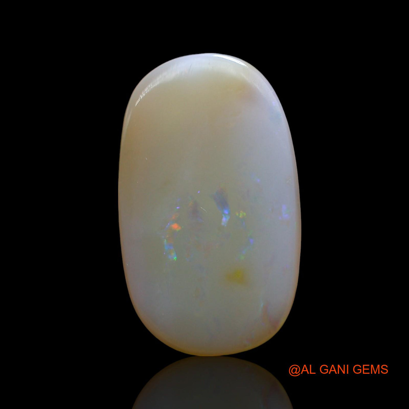 Natural Untreated Fire Opal Loose Gemstone Oval Cabochon From Australia 6.00 Cts 19x11x3 mm AE-958