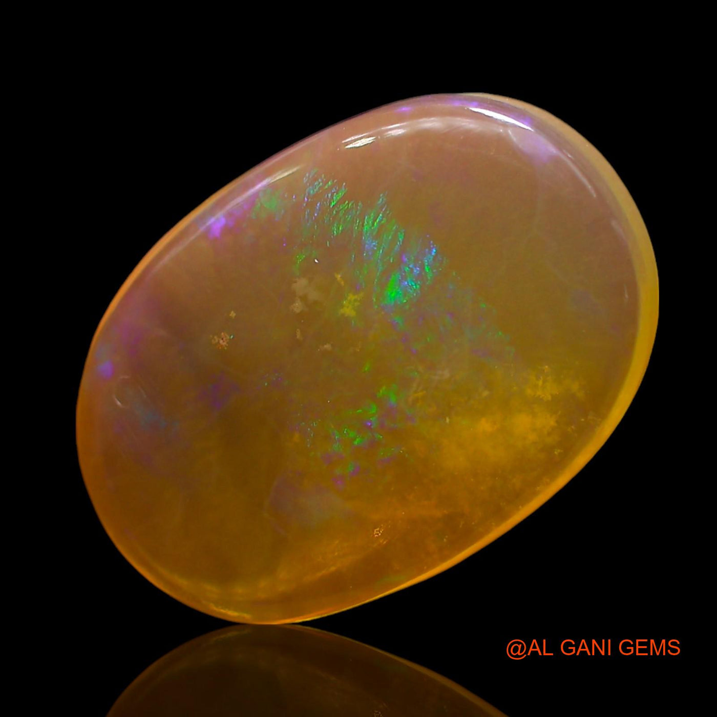 6.00 Cts Natural Australian Fire Opal Loose Gemstone Oval Cabochon 18x12x3 mm AE-959