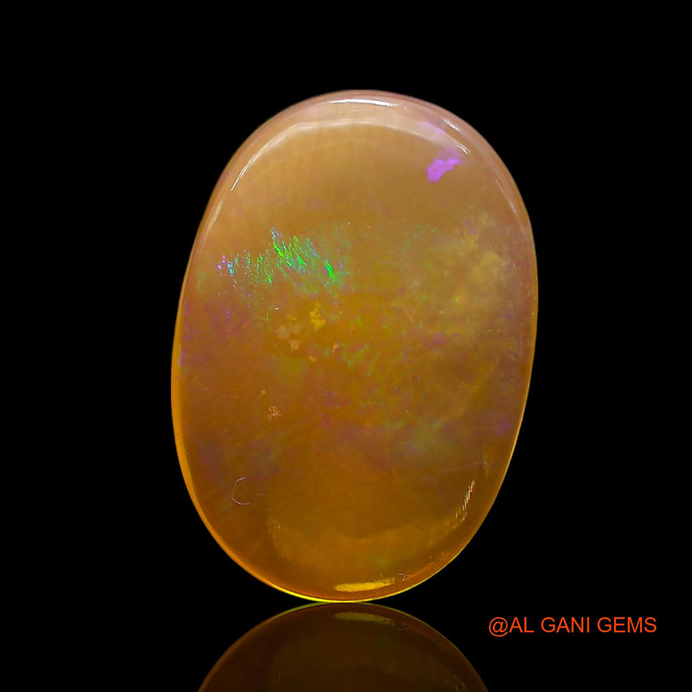 6.00 Cts Natural Australian Fire Opal Loose Gemstone Oval Cabochon 18x12x3 mm AE-959