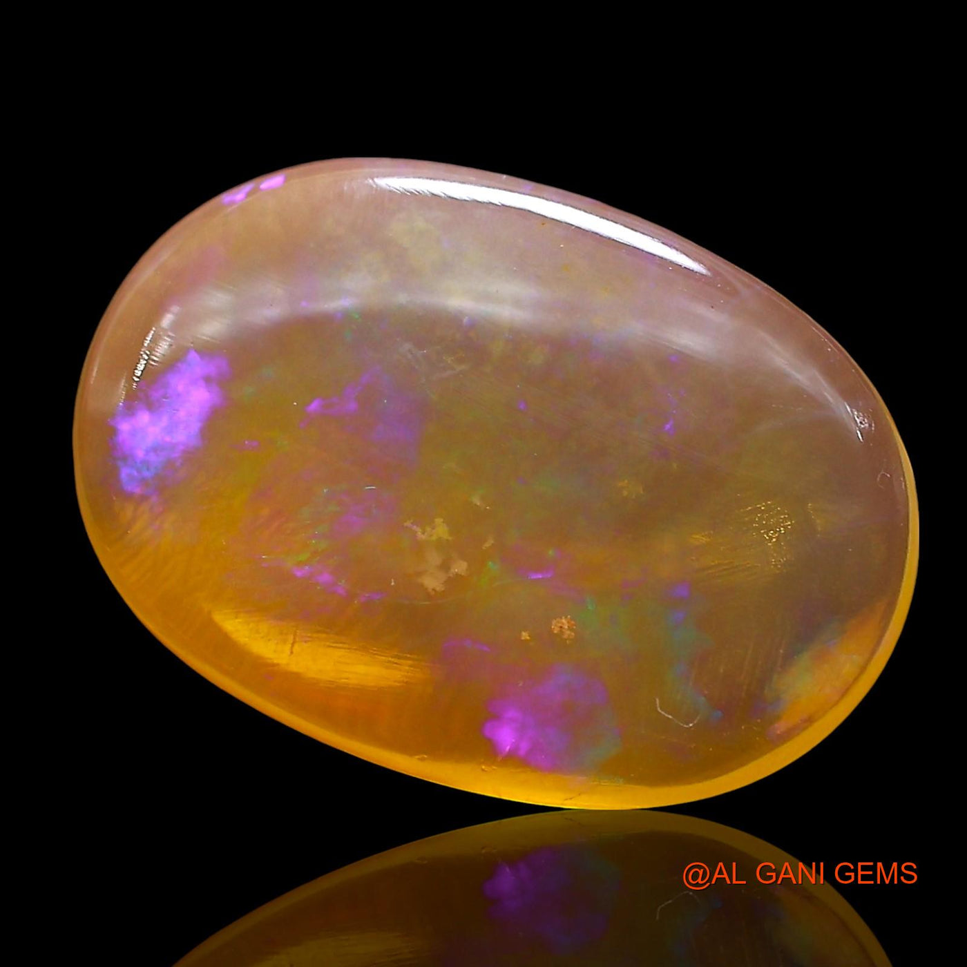 6.00 Cts Natural Australian Fire Opal Loose Gemstone Oval Cabochon 18x12x3 mm AE-959