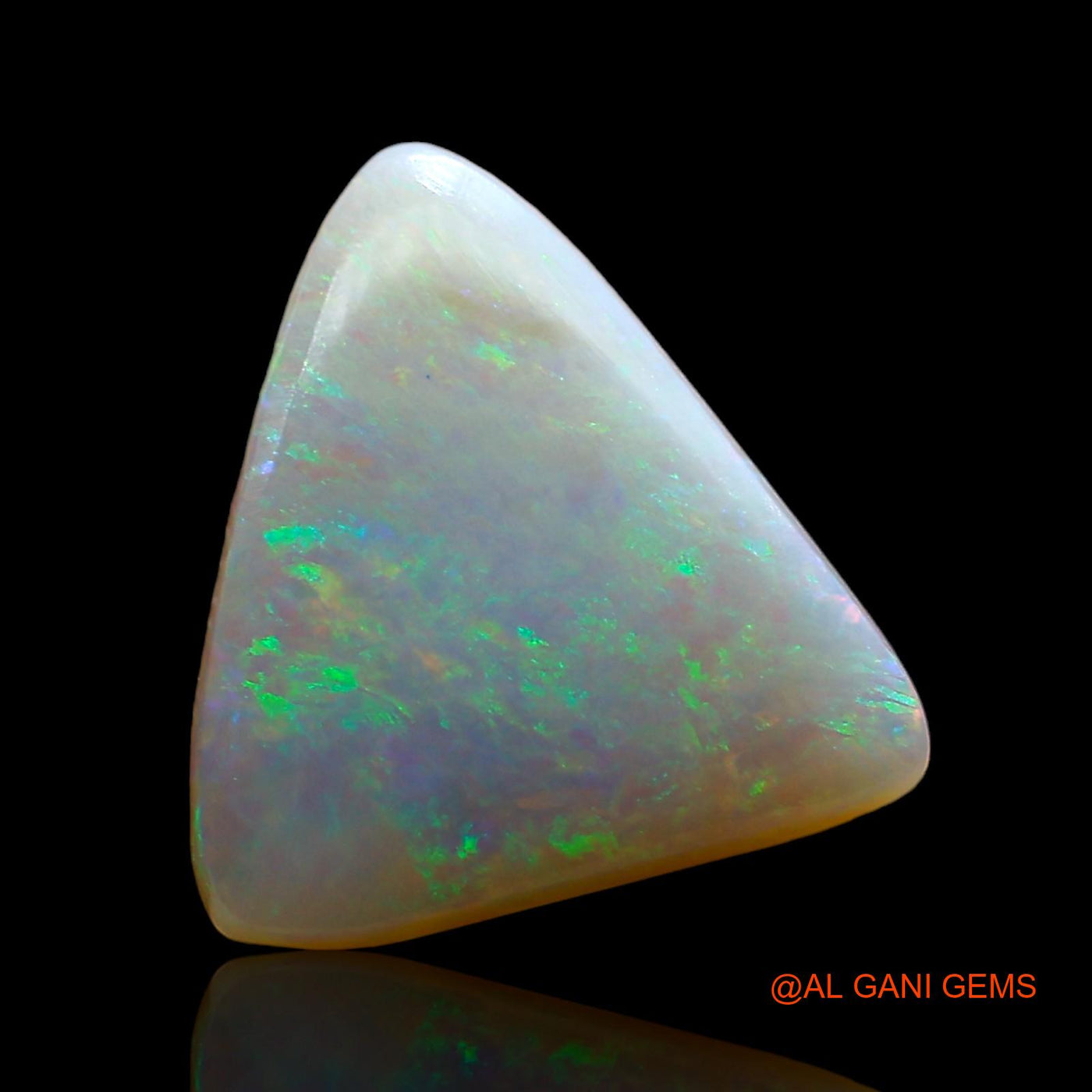 2.00 Cts Natural Australian Fire Opal Trillion Cabochon Loose Gemstone For Jewelry 13x11x3 mm AE-95