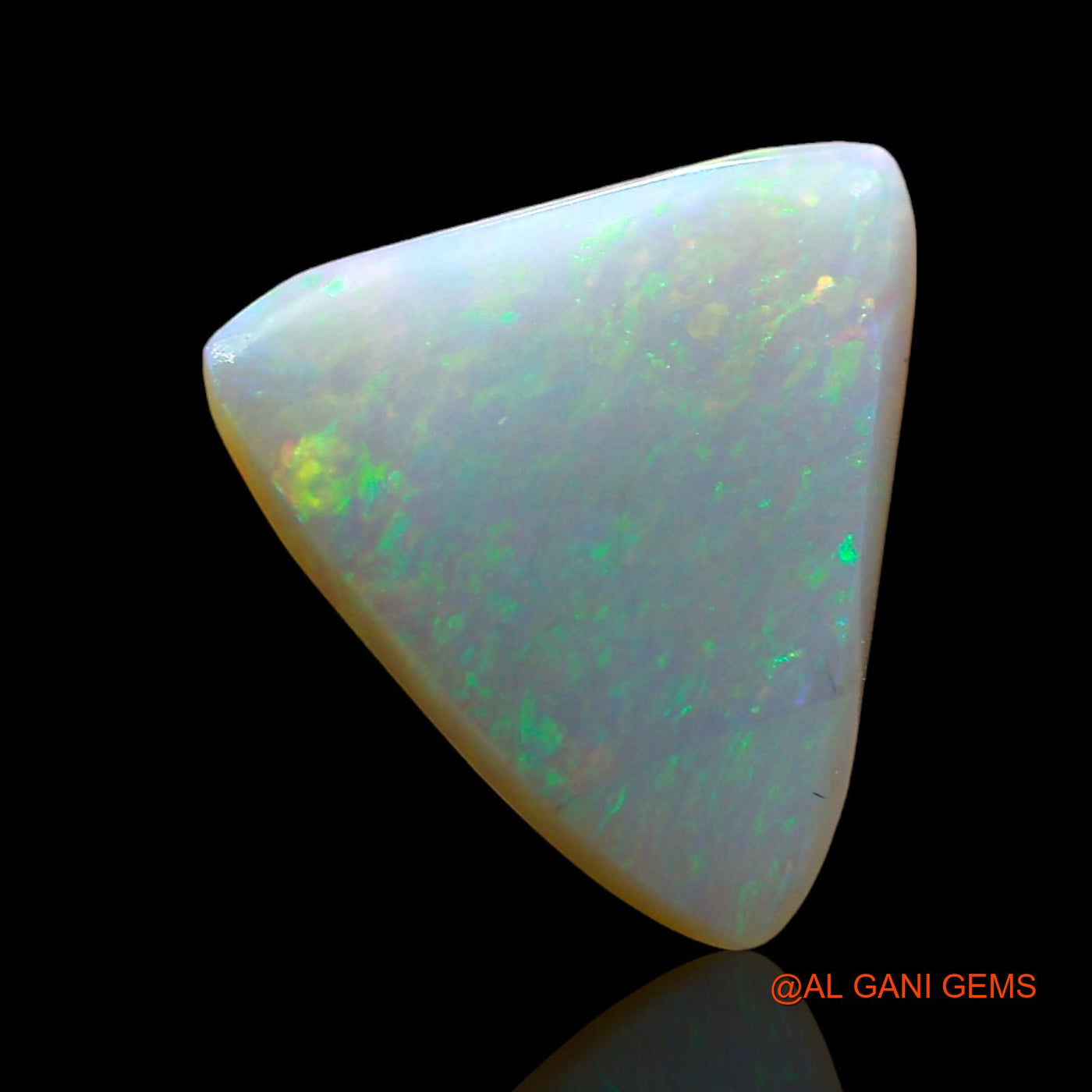 2.00 Cts Natural Australian Fire Opal Trillion Cabochon Loose Gemstone For Jewelry 13x11x3 mm AE-95