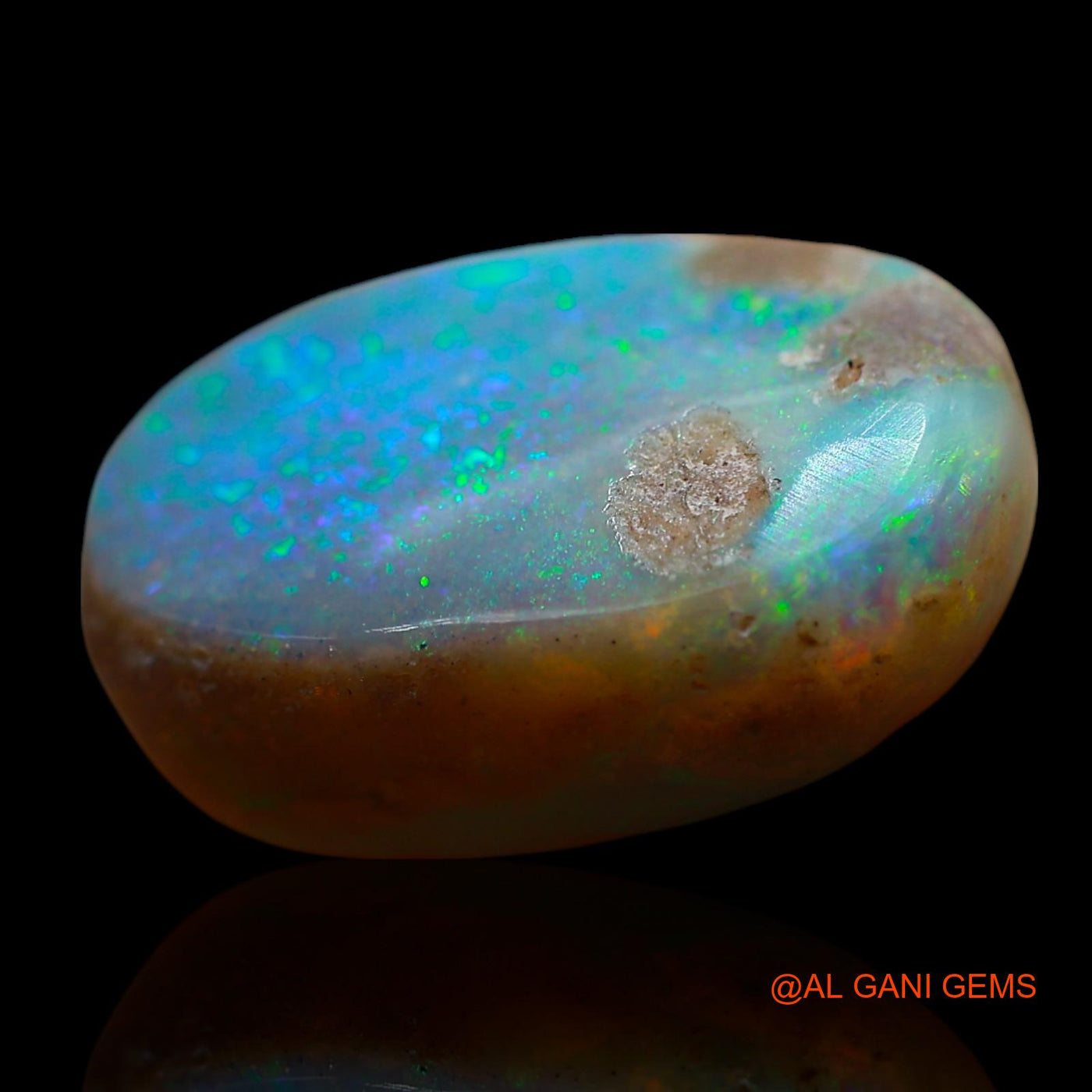 10.00 Cts Unheated Australian Fire Opal Loose Gemstone Oval Cabochon Natural 18x12x7 mm AE-961