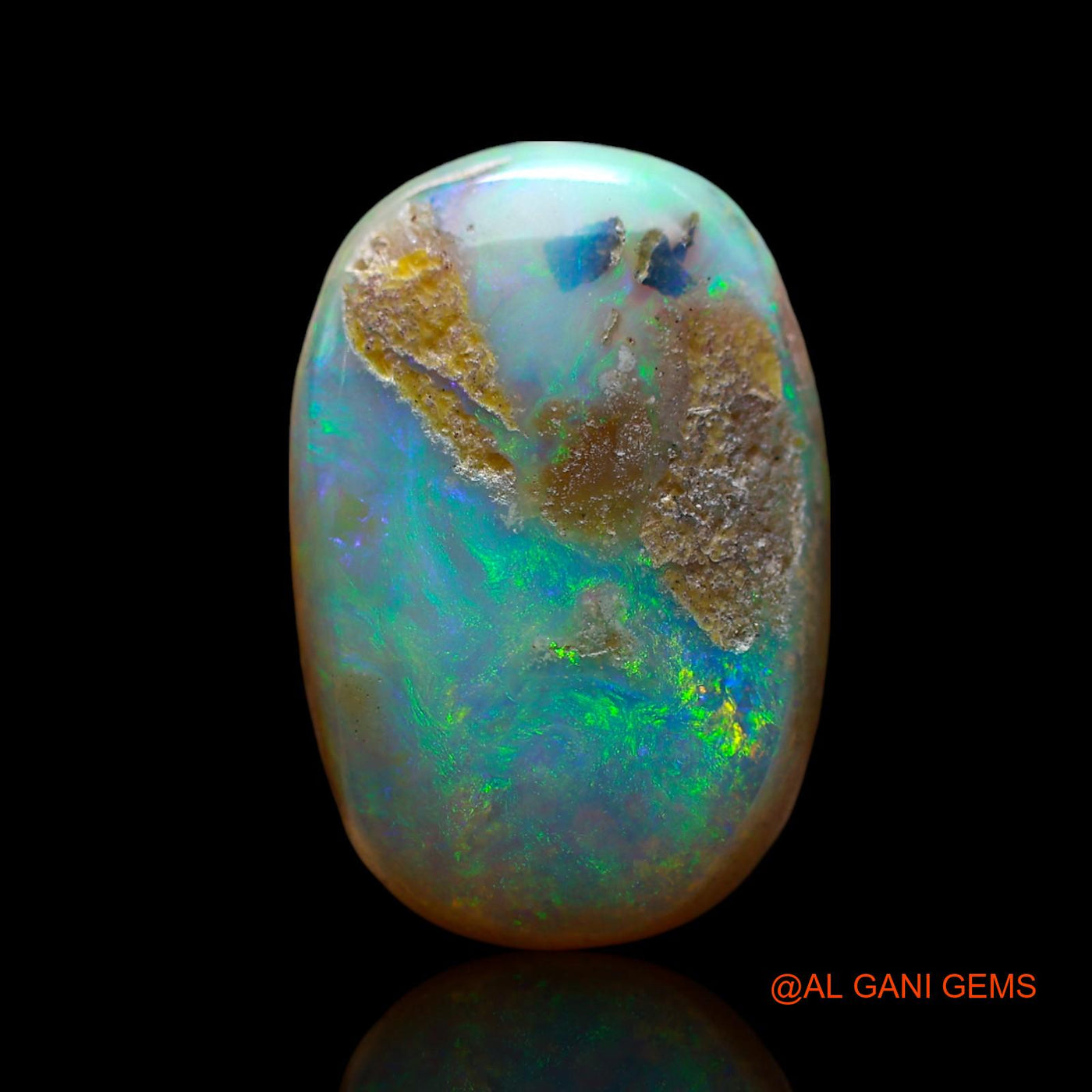 10.00 Cts Unheated Australian Fire Opal Loose Gemstone Oval Cabochon Natural 18x12x7 mm AE-961