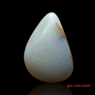 Natural Untreated Fire Opal Loose Gemstone Pear Cabochon From Australia 7.00 Cts 17x12x5 mm AE-963