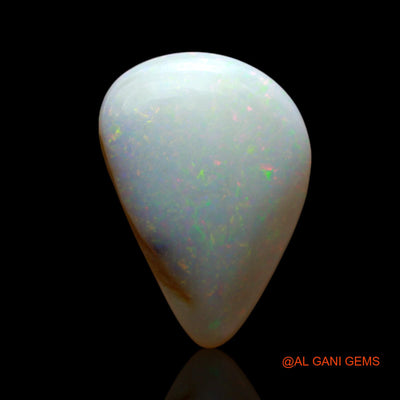 Natural Untreated Fire Opal Loose Gemstone Pear Cabochon From Australia 7.00 Cts 17x12x5 mm AE-963