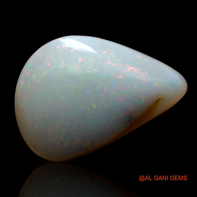 Natural Untreated Fire Opal Loose Gemstone Pear Cabochon From Australia 7.00 Cts 17x12x5 mm AE-963