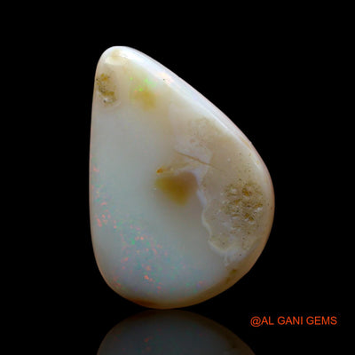 Natural Untreated Fire Opal Loose Gemstone Pear Cabochon From Australia 7.00 Cts 17x12x5 mm AE-963