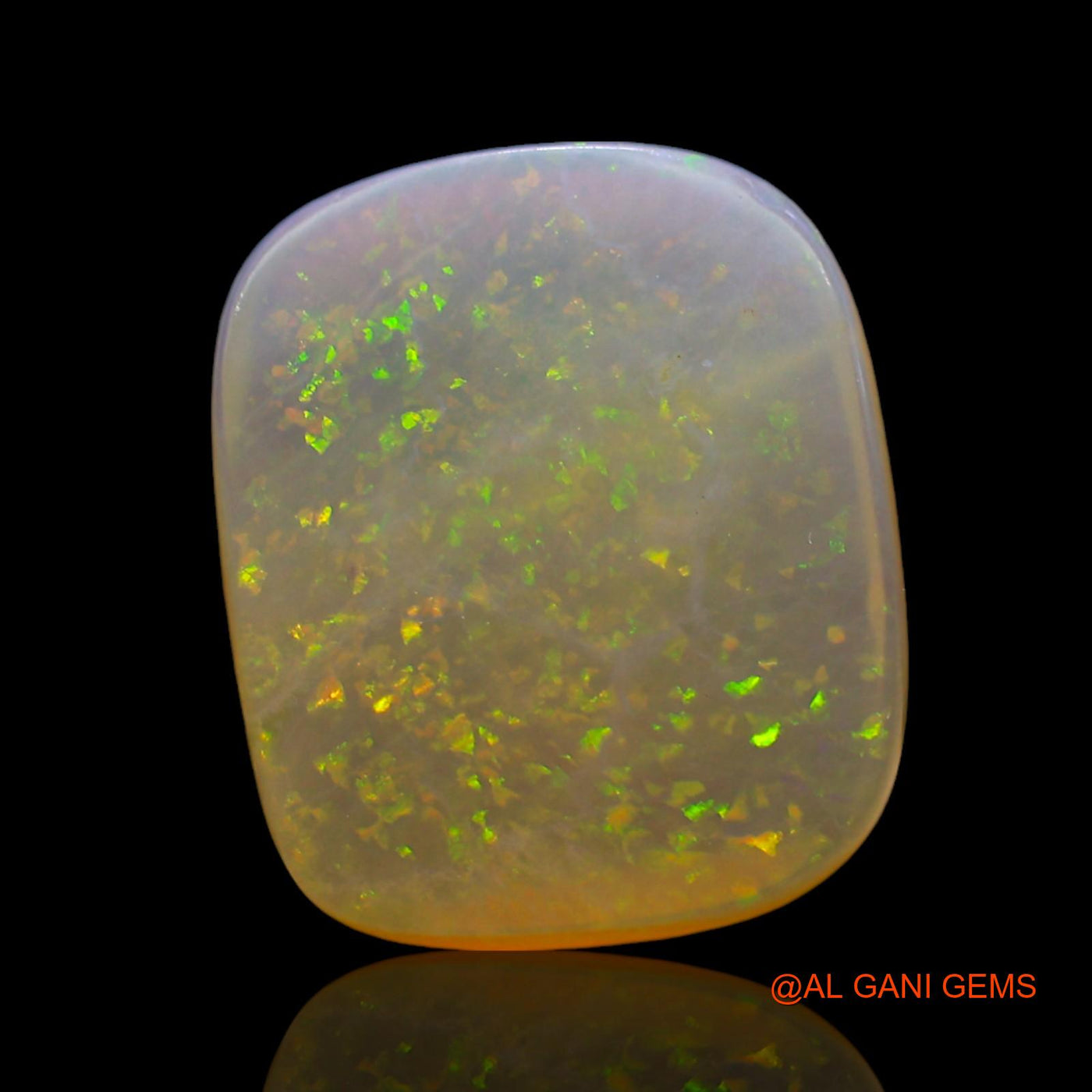 10.00 Cts Natural Australian Fire Opal Loose Gemstone Oval Cabochon 15x13x5 mm AE-964