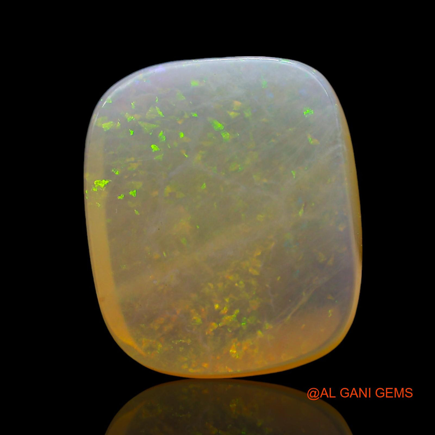 10.00 Cts Natural Australian Fire Opal Loose Gemstone Oval Cabochon 15x13x5 mm AE-964