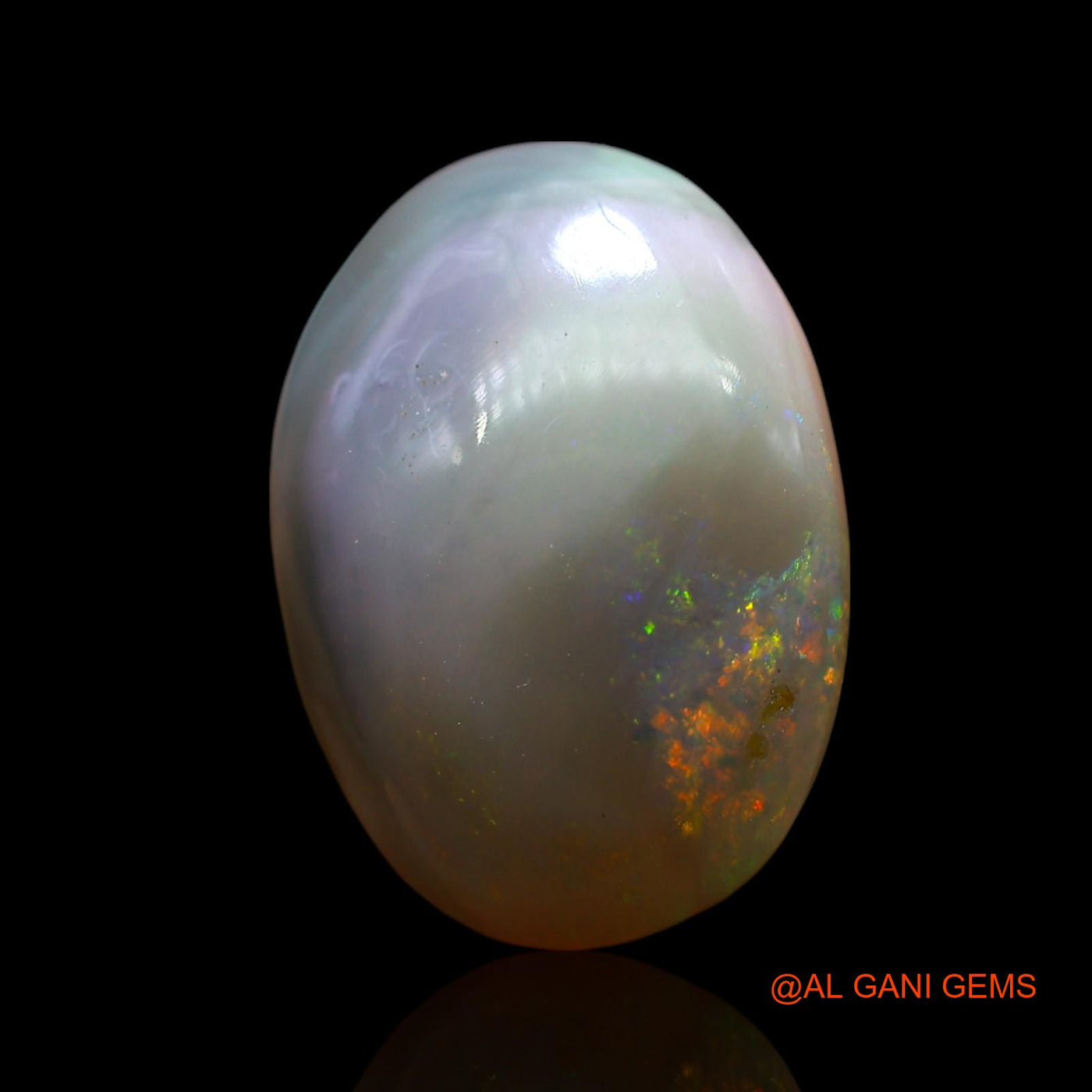 9.00 Cts Natural Australian Fire Opal Oval Cabochon Loose Gemstone For Jewelry 17x12x6 mm AE-965