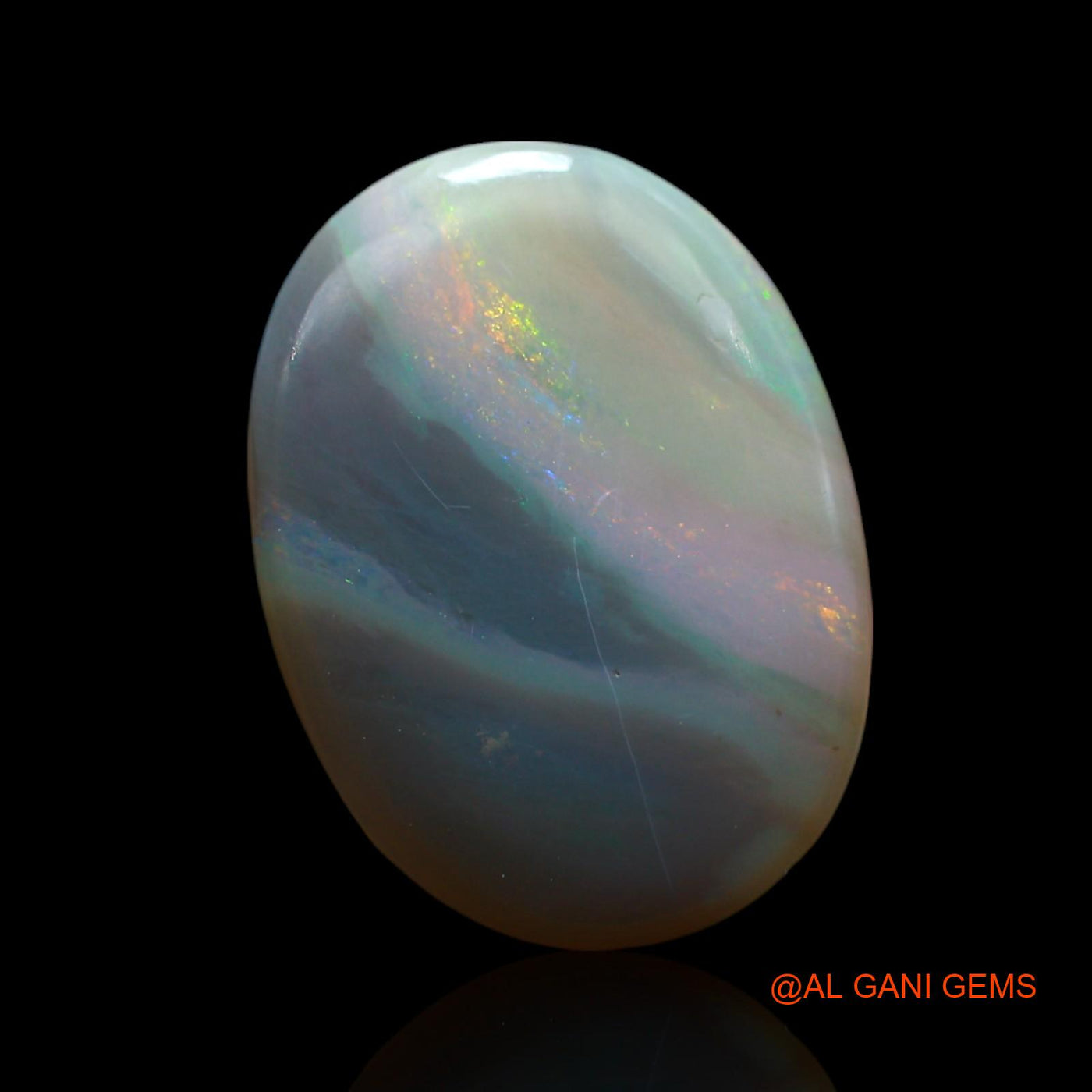 9.00 Cts Natural Australian Fire Opal Oval Cabochon Loose Gemstone For Jewelry 17x12x6 mm AE-965