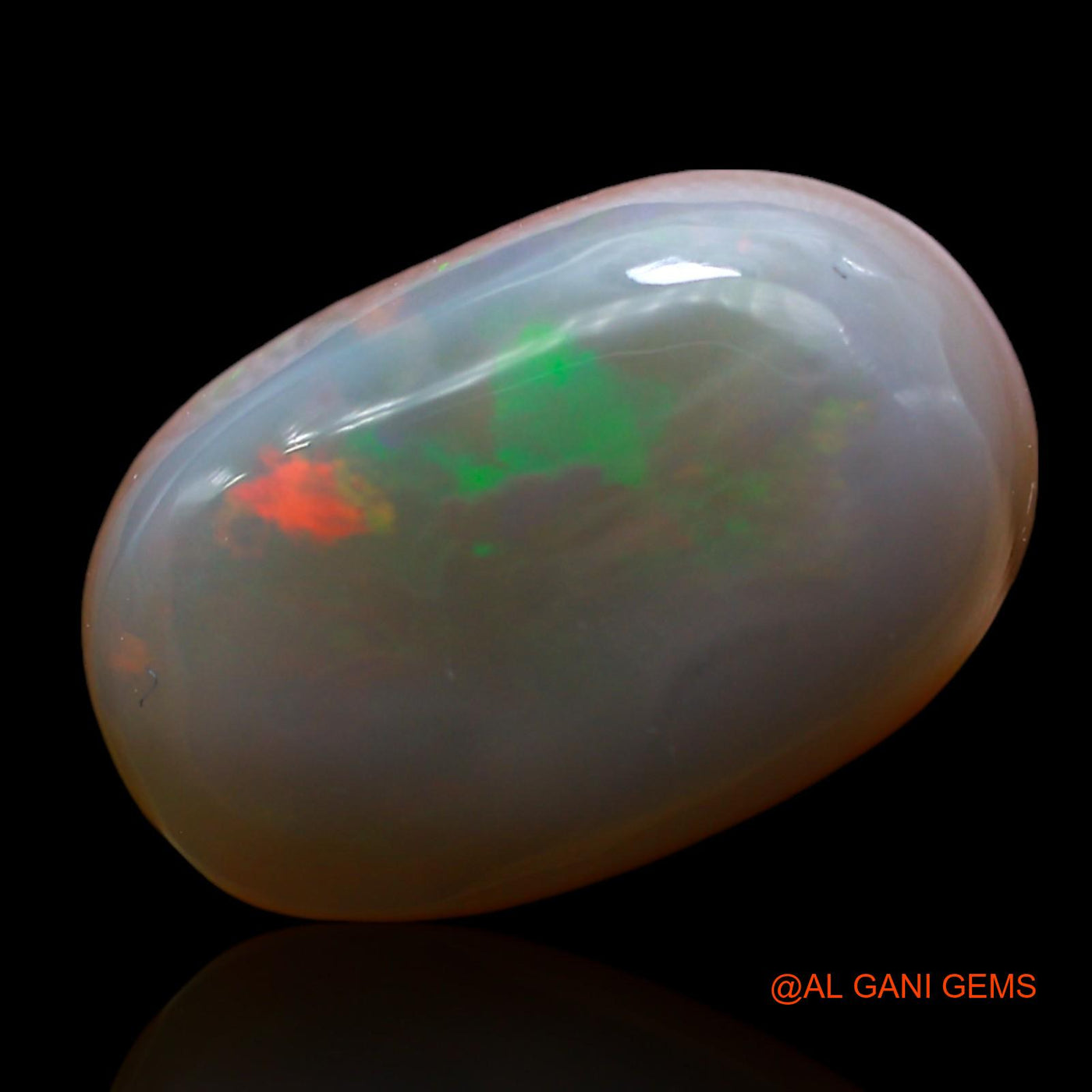 Natural Untreated Fire Opal Loose Gemstone Oval Cabochon From Australia 12.00 Cts 17x11x7 mm AE-966